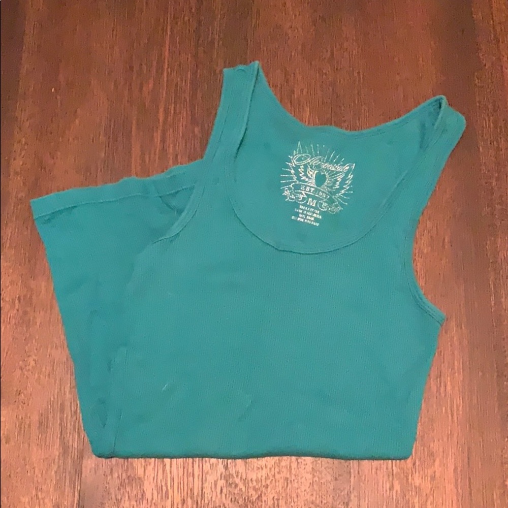 Aeropostale teal tank top